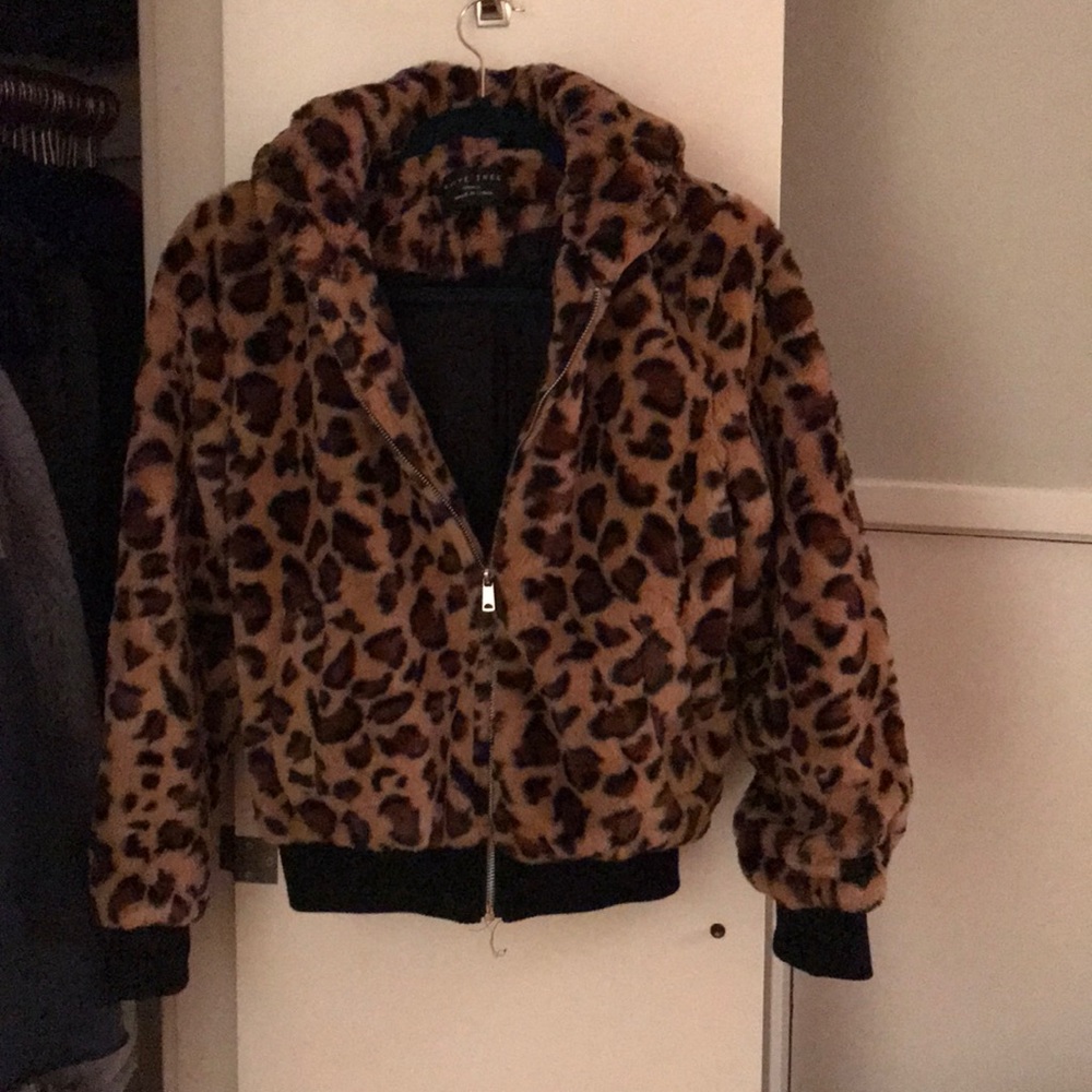 cheetah zip up